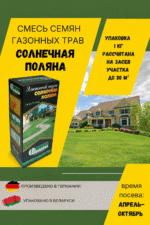 Смесь семян газонных трав СОЛНЕЧНАЯ ПОЛЯНА упаковка 1кг — изображение 5