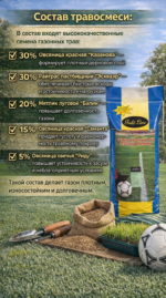 Газонная травосмесь "SPORT", РС-1, Дания - 10 кг — изображение 4