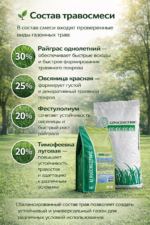 Газонная травосмесь "ЭКОНОМНАЯ" - 10 кг — изображение 3